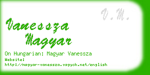 vanessza magyar business card